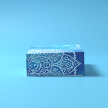Load image into Gallery viewer, 7&quot; x 5&quot; x 2&quot; Rectangular Blue Ocean Mithai (Indian Sweet) Box
