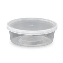 Load image into Gallery viewer, 10oz &quot;Economy&quot; Round Reusable Plastic Containers (Case of 250pcs)
