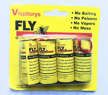 Load image into Gallery viewer, Pesticide Free Fly Paper (Pack of 4), Sticky Fly Catchers Set for Indoor or Outdoor use BULKBUY
