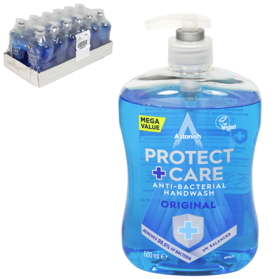 12 x Antibacterial Clean & Protect Handwash Pump 650ml