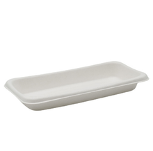 Load image into Gallery viewer, Bagasse 8&quot; x 4&quot; Rectangular Trays (Pack of 125)
