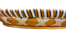 Load image into Gallery viewer, Light Brown/White Oval Wooden Tray Basket (D50cm)
