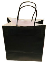 Load image into Gallery viewer, Black Paper Bags 21x20x12cm (Pack of 12)
