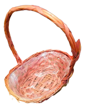 Load image into Gallery viewer, 9&quot; Golden Punt Basket with Handle
