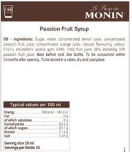 Load image into Gallery viewer, Passionfruit 70cl Monin Syrup
