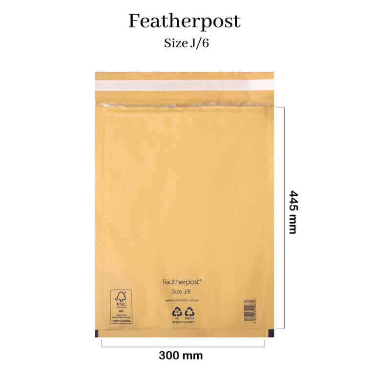Size J Padded Envelopes 300mm x 445mm Peel & Seal (Box of 50)