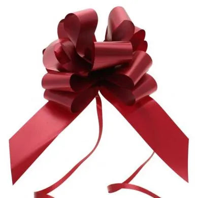 Burgundy 50mm Pull Bows (Box of 20)