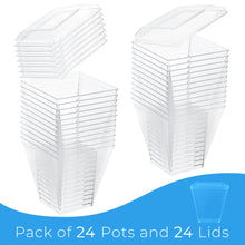 Load image into Gallery viewer, 120ml/4oz Reusable Plastic Dessert Cup with Lids (Pack of 24pcs)
