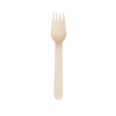 Biodegradable Wooden Forks Heavy Duty (Pack of 100)