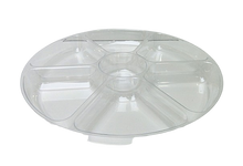Load image into Gallery viewer, 16" Clear Plastic 7-Compartment Platter Tray
