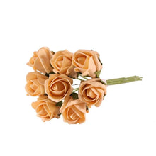 Load image into Gallery viewer, Cream Artificial Foam Tea Rose Bud 4cm (Bunch of 8)
