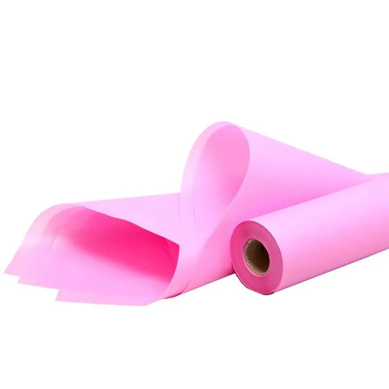 Pink Frosted Film Roll Floristry 80cm x 80 metres
