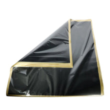 Load image into Gallery viewer, 100pk Film Sheets Black W/Gold Border 57x57cm (Korean Wrapping)
