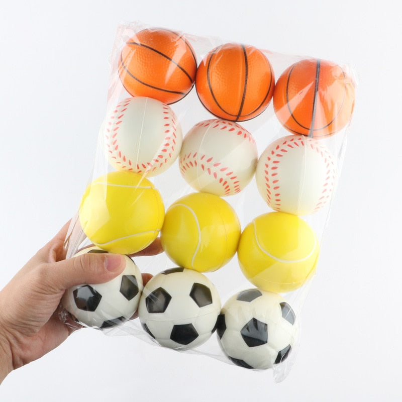 7.2cm PU Anti Stress Soft Balls Dog Toys (Pack of 12) WHOLESALE