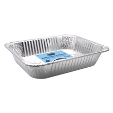 Load image into Gallery viewer, Half Deep Rectangular 3.2litre Foil Tray (No Lids) 32x26x5cm (Pack of 2)
