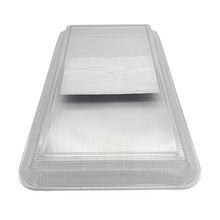 Load image into Gallery viewer, Large Clear Plastic Rectangle Serving Tray (46cm x 28cm x 3cm)
