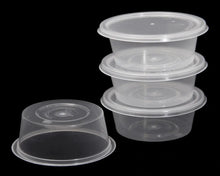 Load image into Gallery viewer, 10oz &quot;Economy&quot; Round Reusable Plastic Containers (Case of 250pcs)
