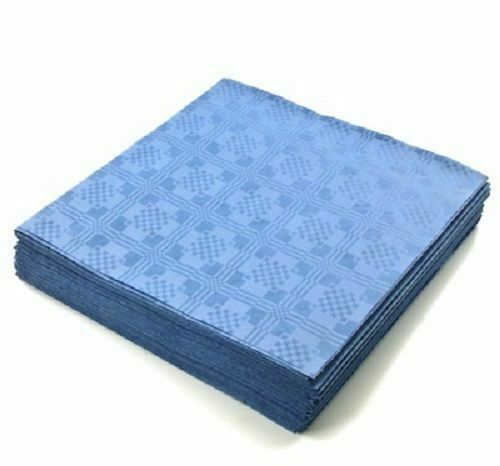 Disposable Paper Royal Blue Table Covers 90cm x 88cm (Pack of 25)