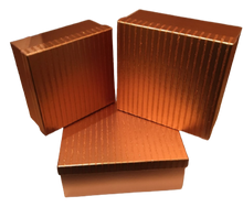 Load image into Gallery viewer, Rose Gold Square Gift Boxes (Set of 3)
