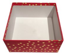 Load image into Gallery viewer, Red Bow Square Gift Boxes (Set of 3)
