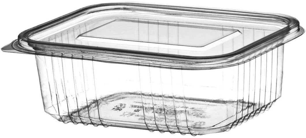 1500cc Reusable Plastic Hinged Salad Containers (Pack of 50pcs)