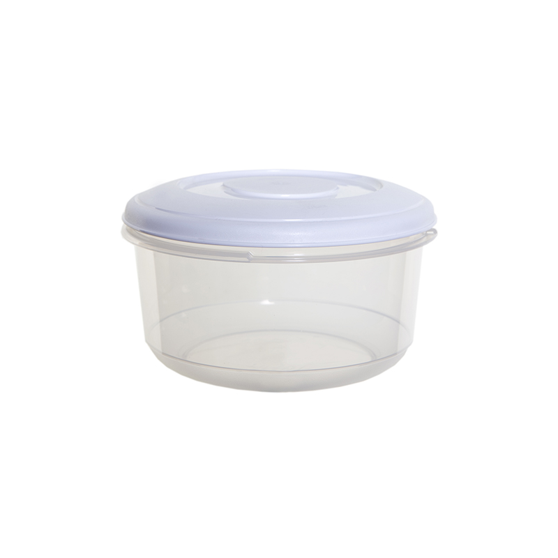 1 Litre Round Food Storage Box with White Lid