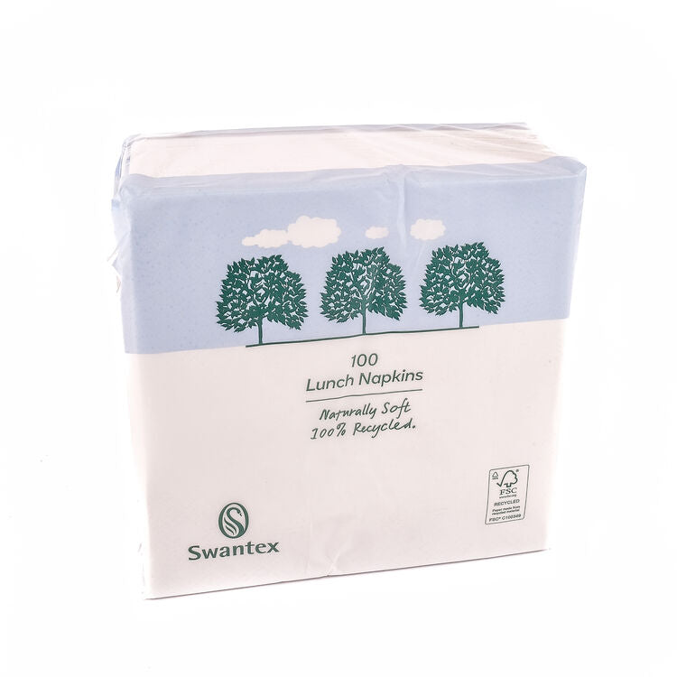 33cm 2-ply White Luncheon Napkins (Pack of 100)
