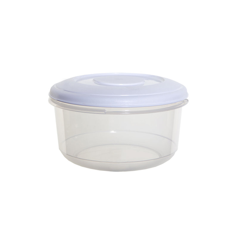 2 Litre Round Food Storage Box with White Lid