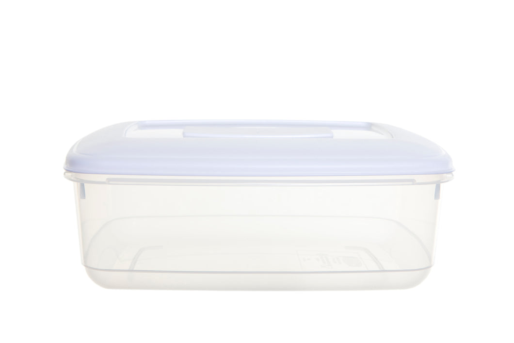2 Litre Rectangular Food Storage Box with White Lid