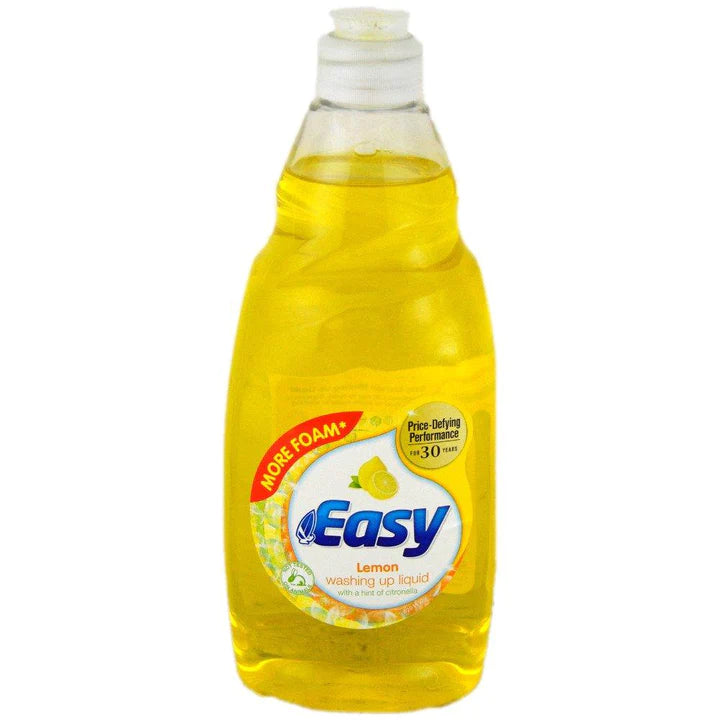 Easy Washing Up Liquid Lemon (8 x 500ml)