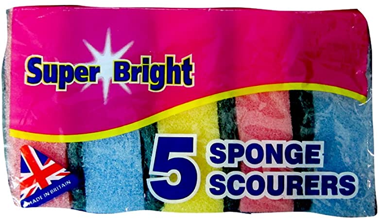 10 x Sponge Scourers (Pack of 5)