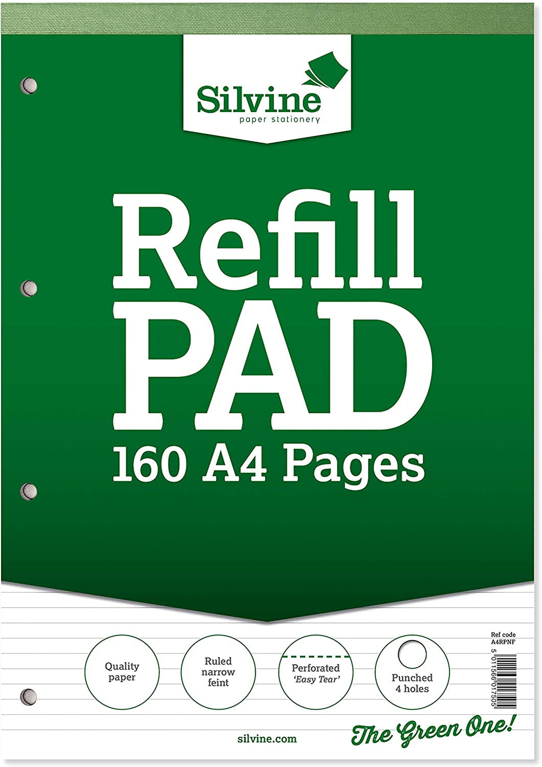 A4 Refill Pad 160 Pages Ruled Narrow Feint A4RPNF