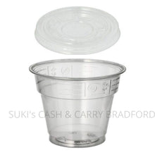 Load image into Gallery viewer, 280ml Reusable Plastic Cups with Flat (No Hole) Lids (Pack of 50pcs)
