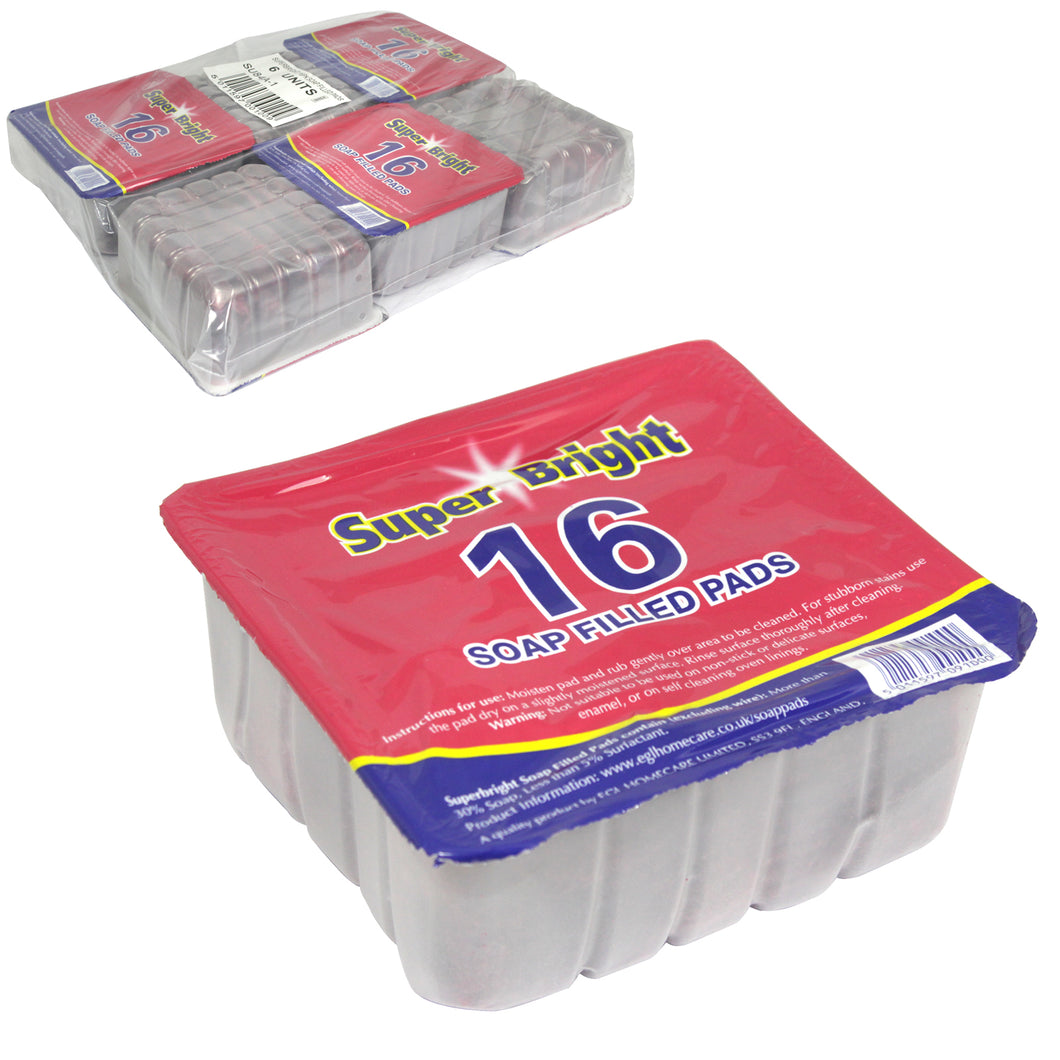6 x Soap Filled Pads (Pack of 16)