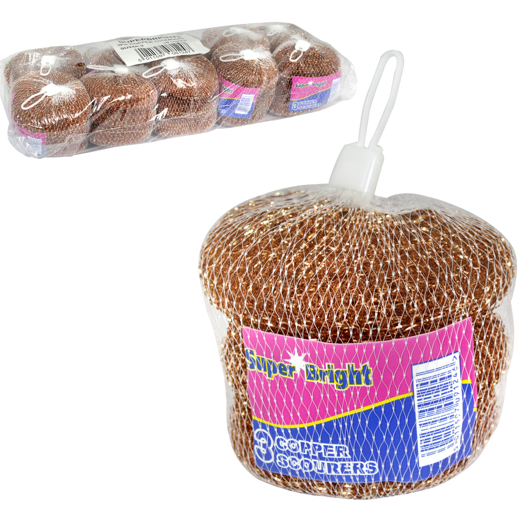 10 x Copper Scourers (Pack of 3)
