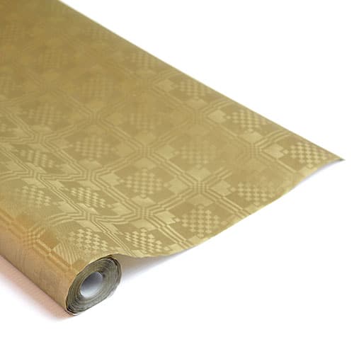 8mtrs Metallic Gold Disposable Paper Banqueting Roll