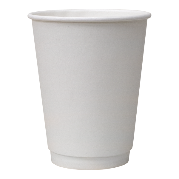 8oz Double Wall White Cups (Pack of 25)
