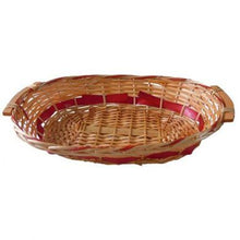 Load image into Gallery viewer, Red Two Tone Oval Tray Basket (L55cm)
