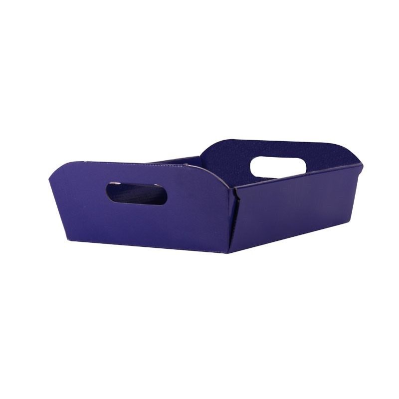 Small Dark Purple/Blue Hamper Box 34.5cm x 26cm x 10.5cm