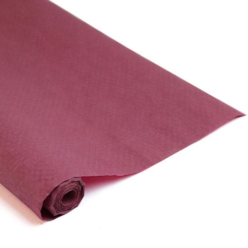 25mtrs Burgundy Disposable Paper Banqueting Roll