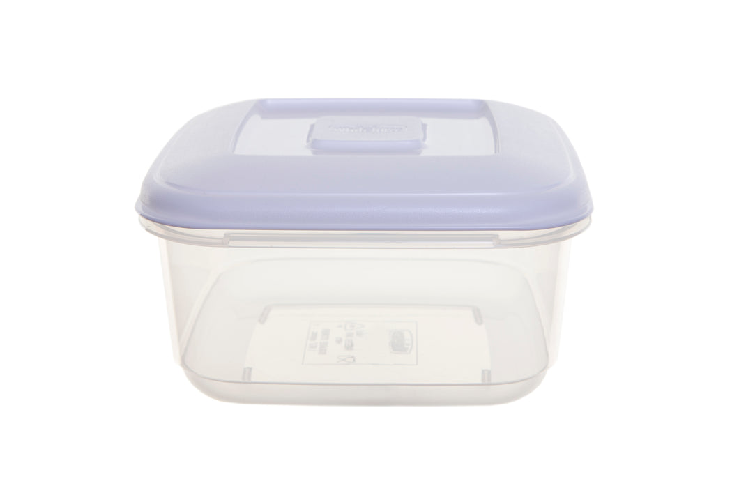 1 Litre Square Food Storage Box with White Lid