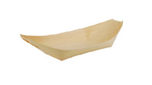 Load image into Gallery viewer, Disposable Serving Pieces Wood Boat 16.5x8.5cm (Pack 50)
