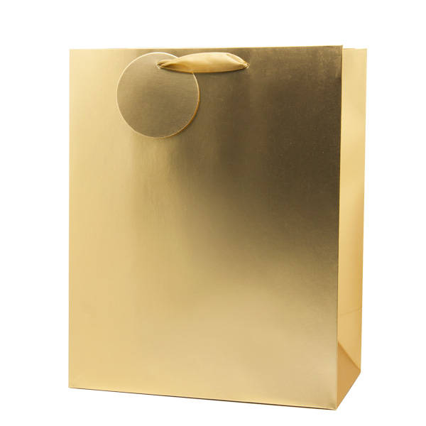 Medium Gold Matt Metallic Gift Bags (Pack of 10)