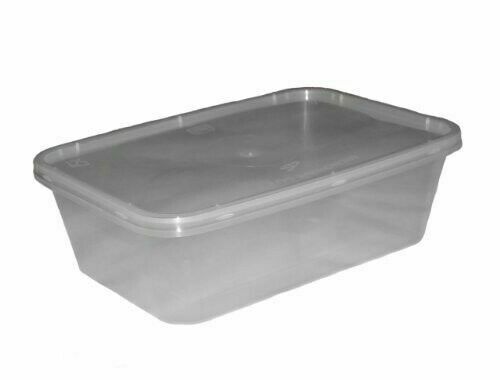 650ml Heavy Duty Reusable Plastic Containers (Pack of 50pcs)