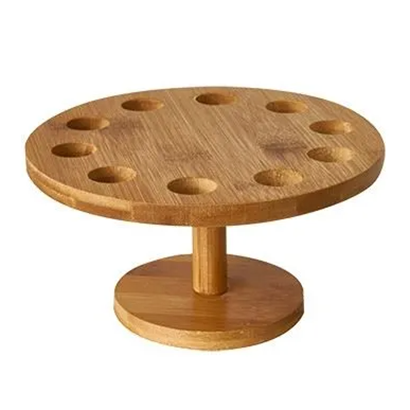 Bamboo Round Display Tray for 10 Cones 18cm x 9cm
