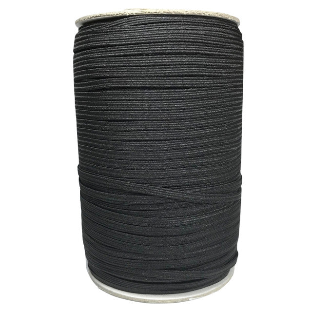 4 cord Elastic Black SC16 - 3mm x 200mtr roll