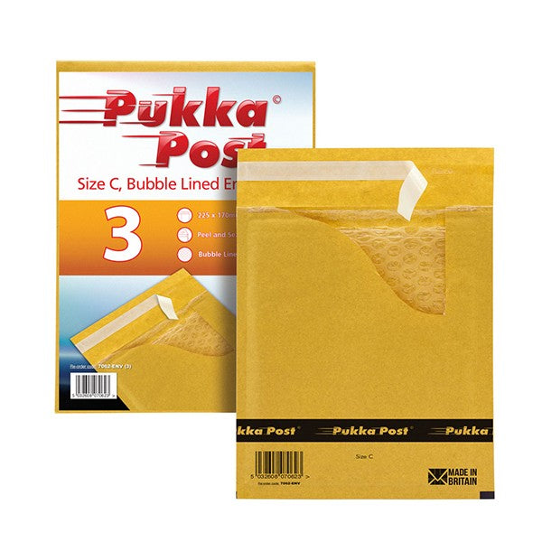 Size C Padded Envelopes Peel & Seal (Pack of 10)
