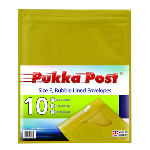 Size E Padded Envelopes Peel & Seal (Pack of 10)
