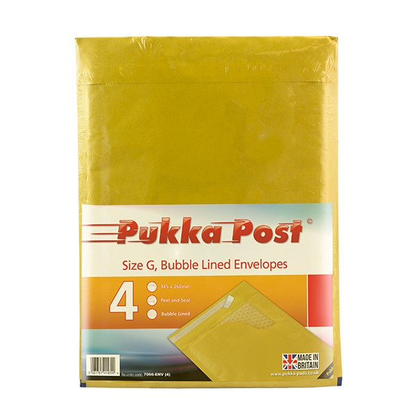 Size G Padded Envelopes Peel & Seal (Pack of 10)