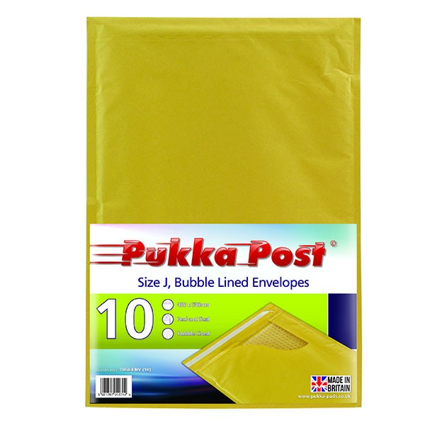Size J Padded Envelopes Peel & Seal (Pack of 10)